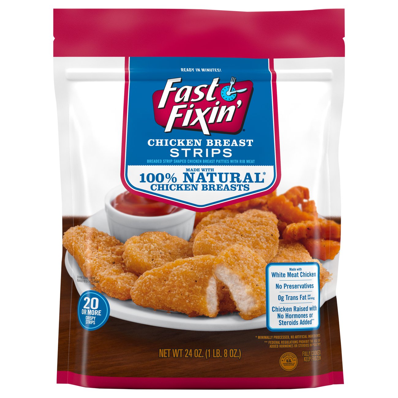 Fast Fixin' Fully Cooked Frozen Chicken Breast Strips Shop Chicken at
