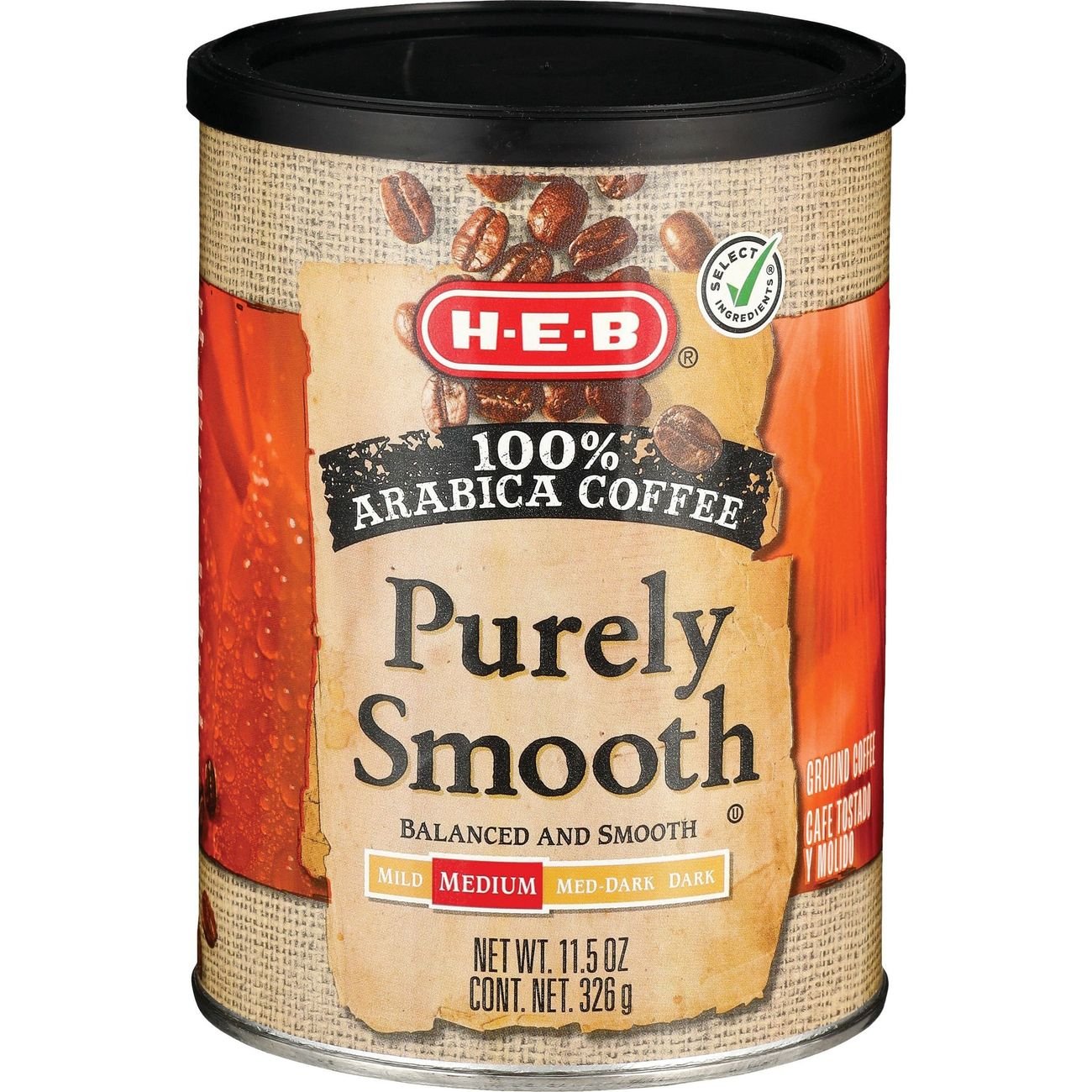 HEB Purely Smooth Medium Roast Ground Coffee Shop