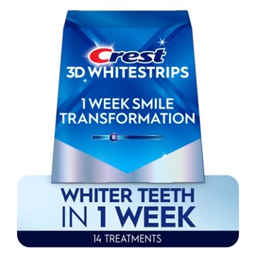 Crest 3DWhitestrips Dental Whitening Kit - Glamorous White, 14 ct