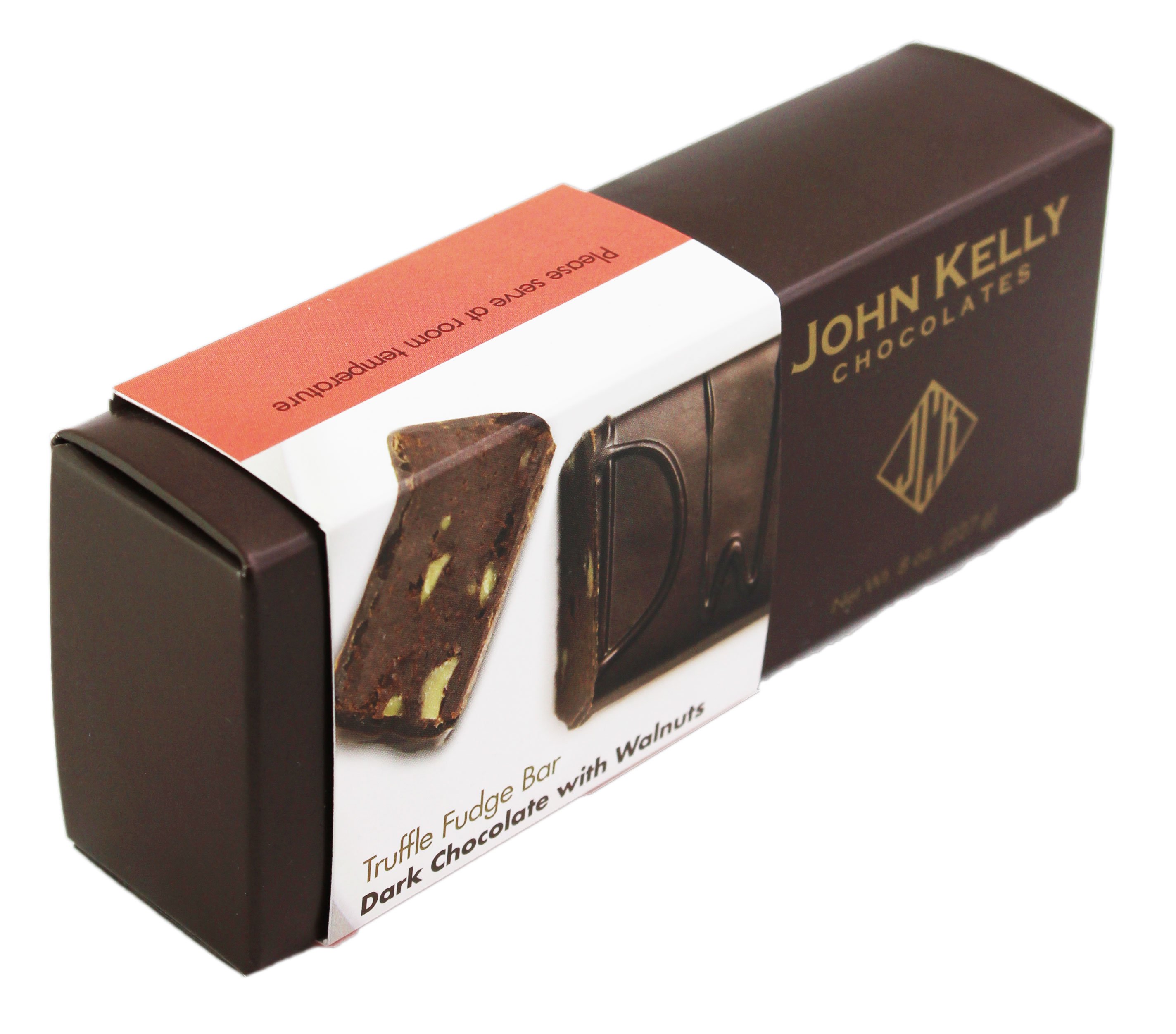 John Kelly Chocolates Dark Chocolate Truffle Fudge Bar With Walnuts Shop At H E B 3578