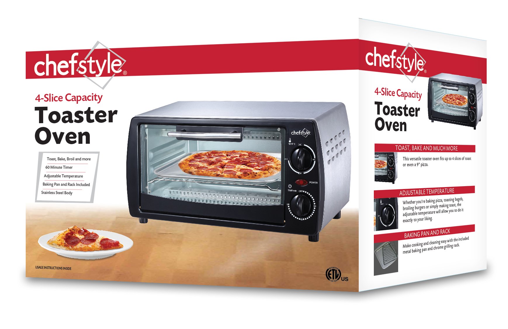 chefstyle 4Slice Toaster Oven Shop Kitchen & Dining at HEB