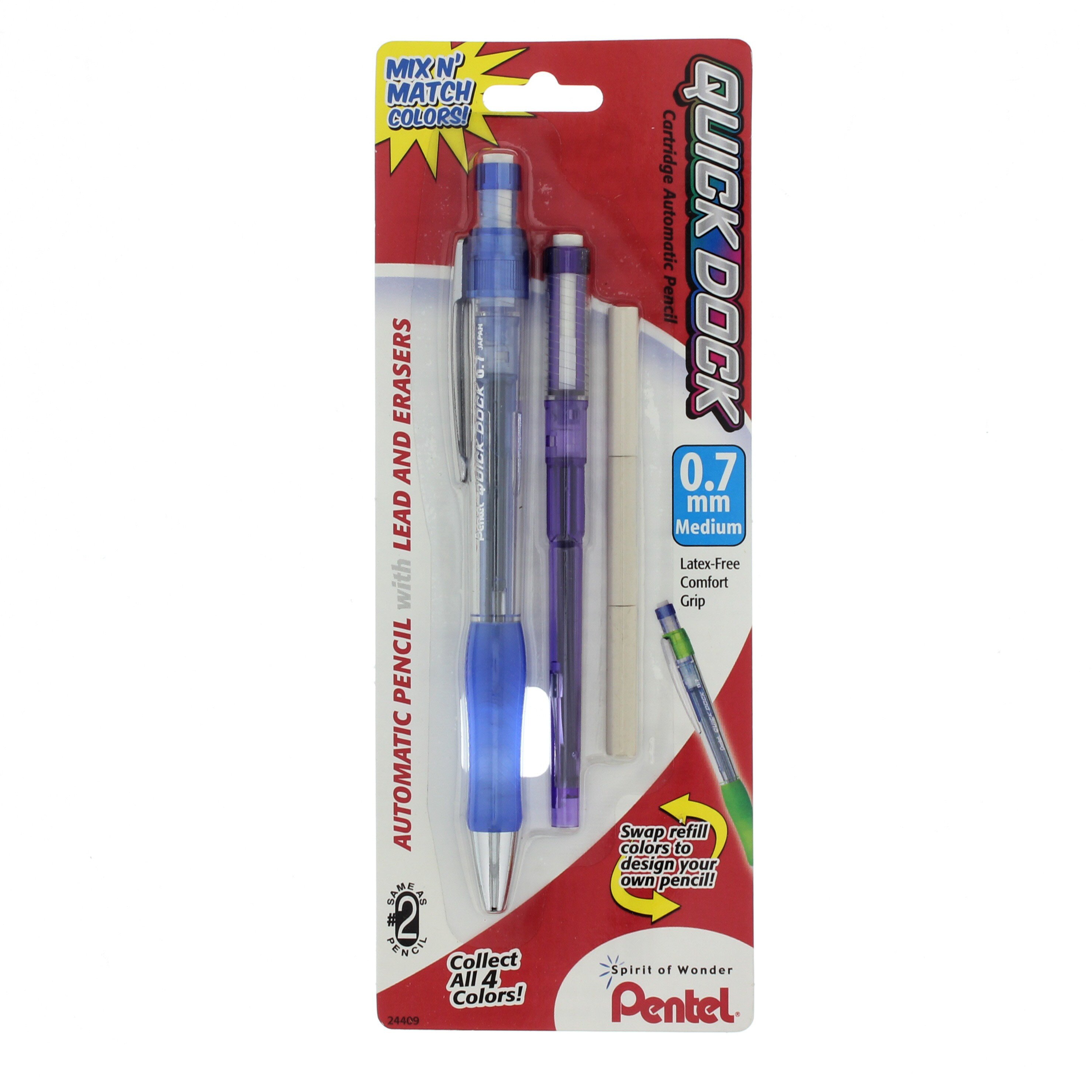 Pentel Mechanical Pencil Erasers Refill 4-pack