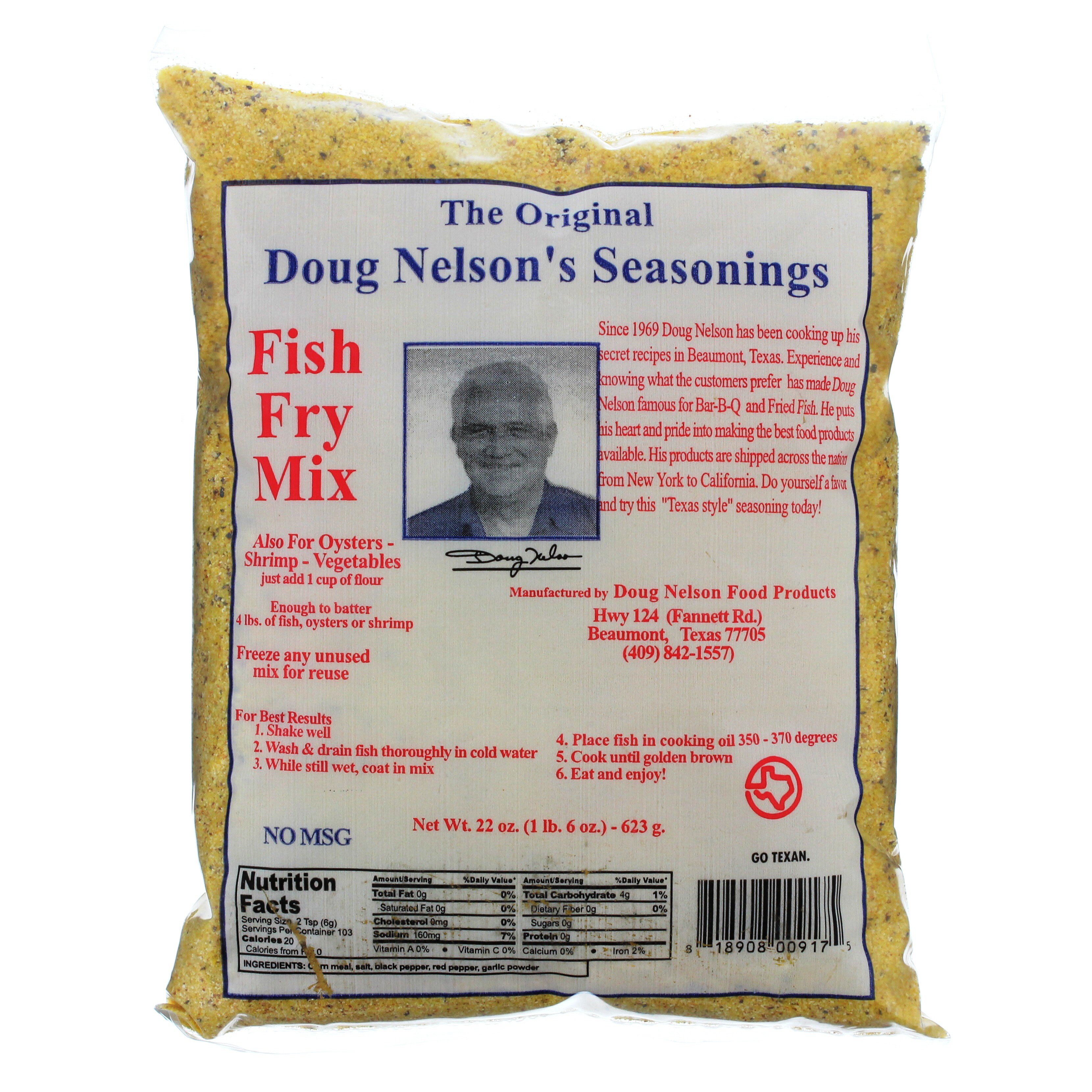Doug Nelson's Seasonings Fish Fry Mix Shop Breading & crumbs at HEB