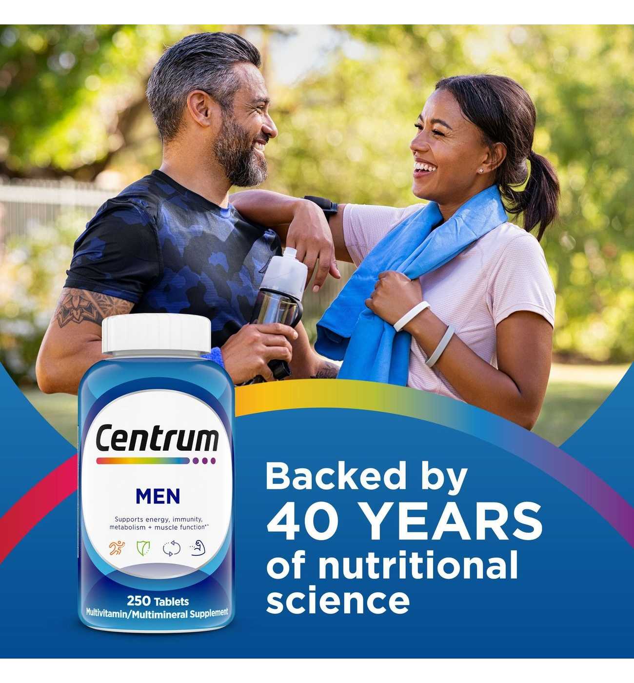 Centrum Multivitamin for Men, Multivitamin/Multimineral Supplement with Vitamin D3, B Vitamins and Antioxidants, Gluten Free, Non-GMO Ingredients; image 5 of 13
