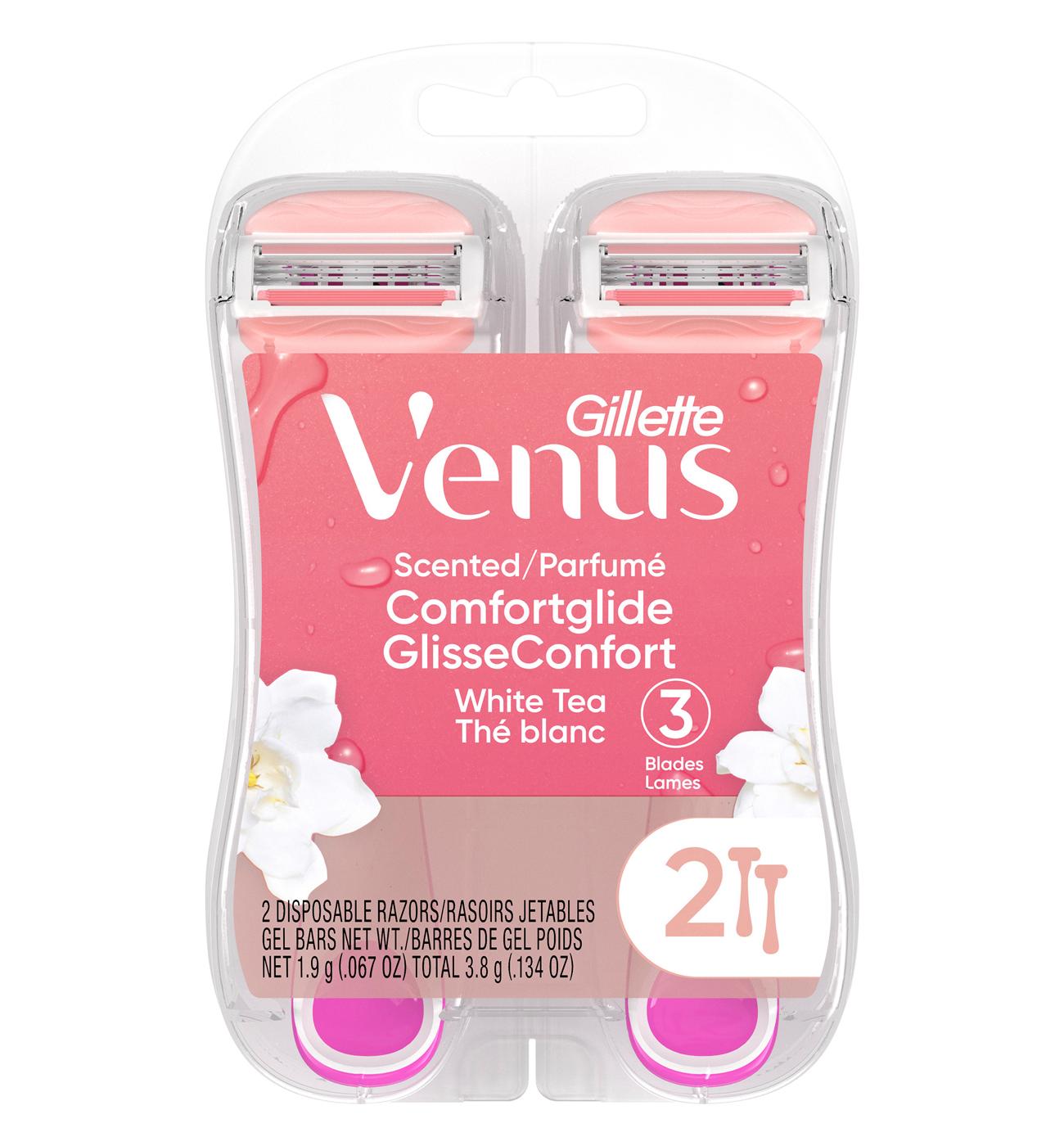 Gillette Venus ComfortGlide White Tea Disposable Razors; image 1 of 2