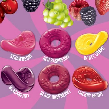 Life Savers Wild Berries Gummy Candy, 7 oz