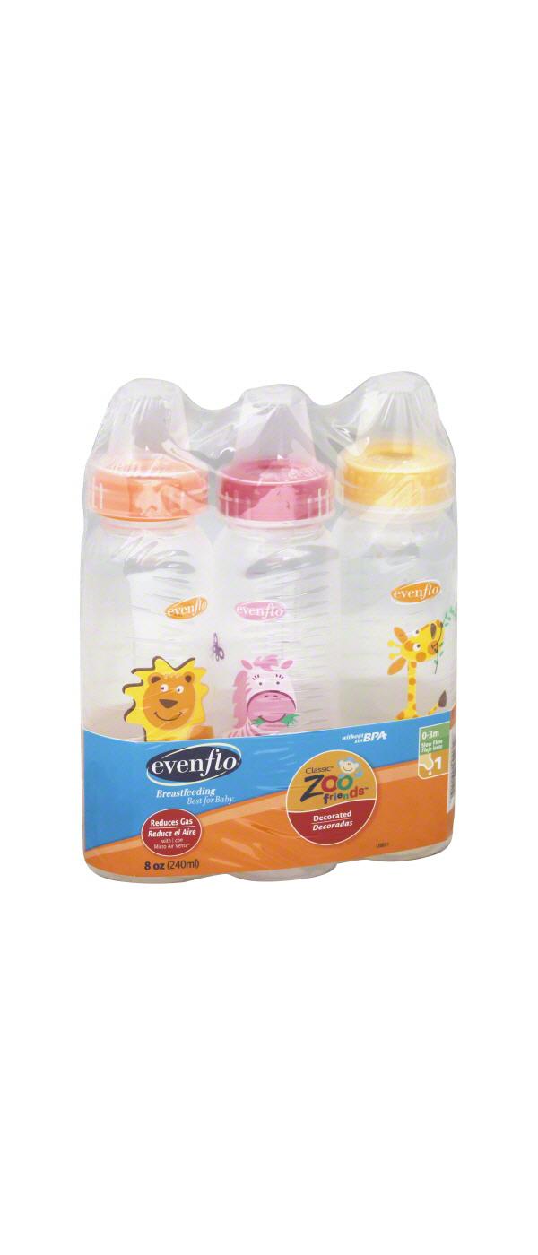 Evenflo Zoo Friends, Assorted Colors, 8 oz Bottles; image 2 of 2