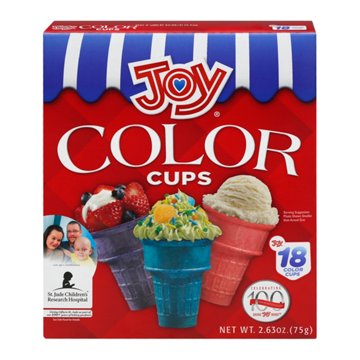 Joy Colorful Cake Cones, 18 ct