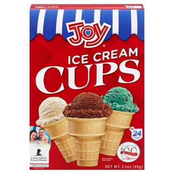 Joy Cake Cones, 24 ct