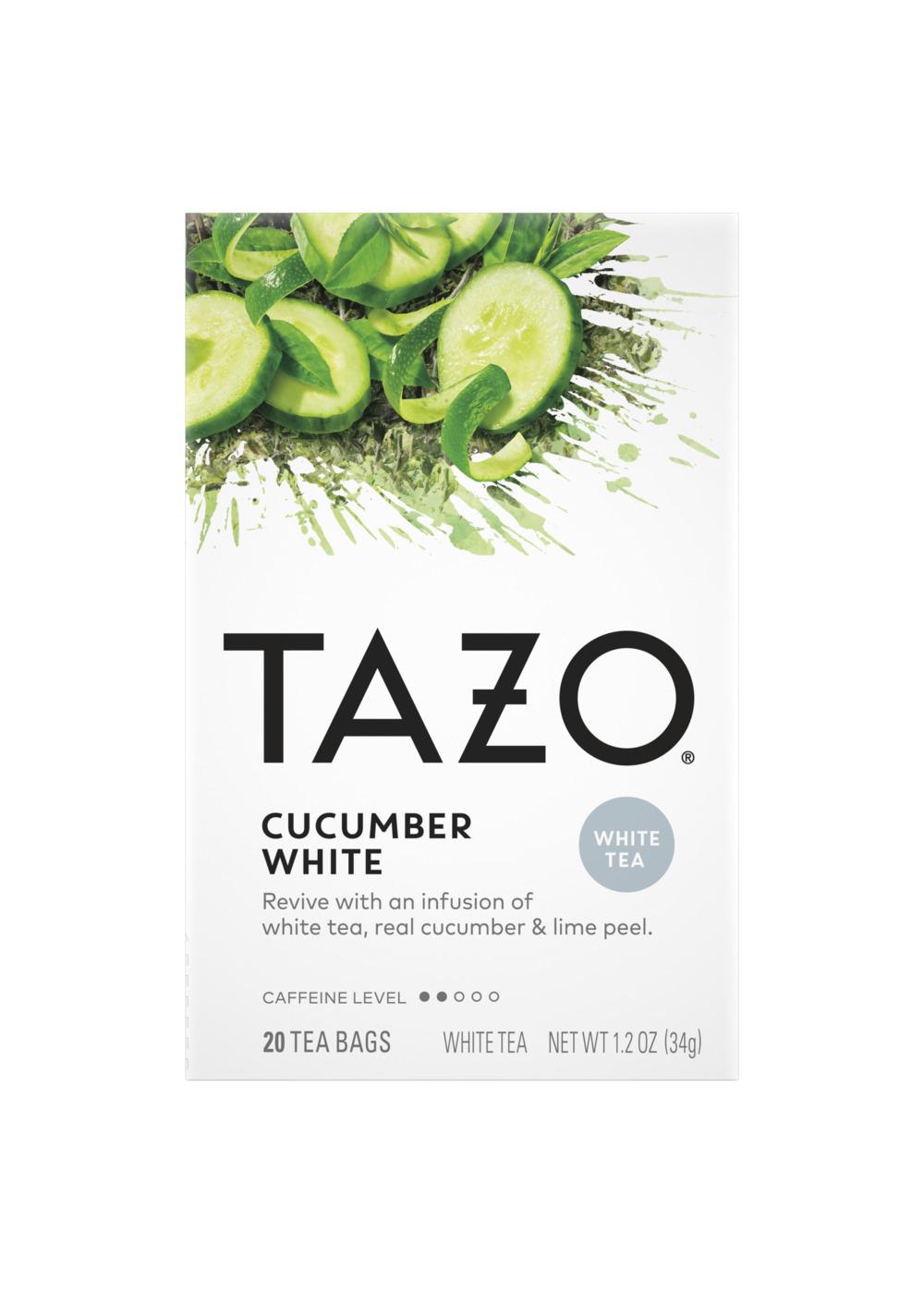 Tazo Cucumber White Tea Bags; image 1 of 6