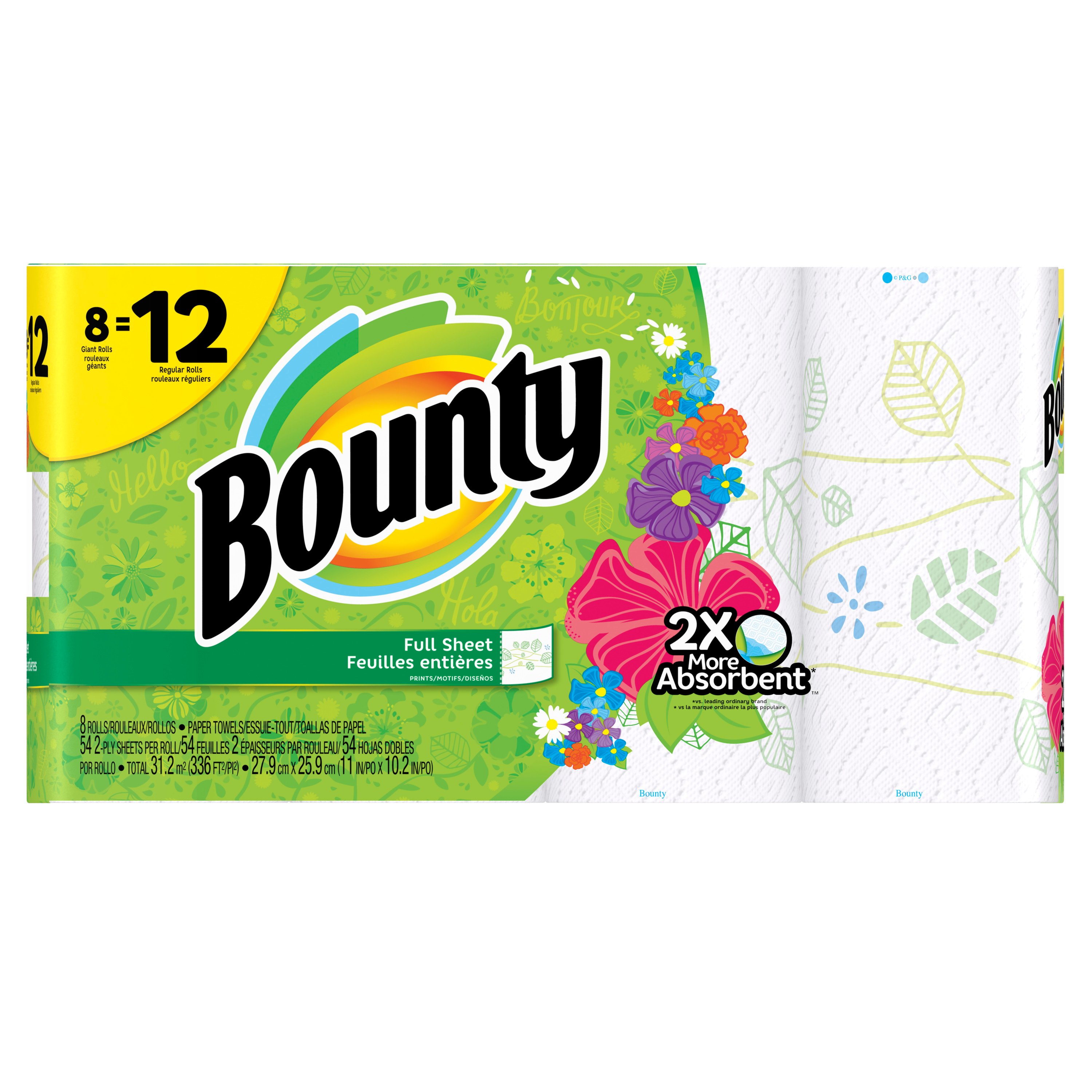 Bounty Prints Paper Towels - Shop Paper towels at H-E-B