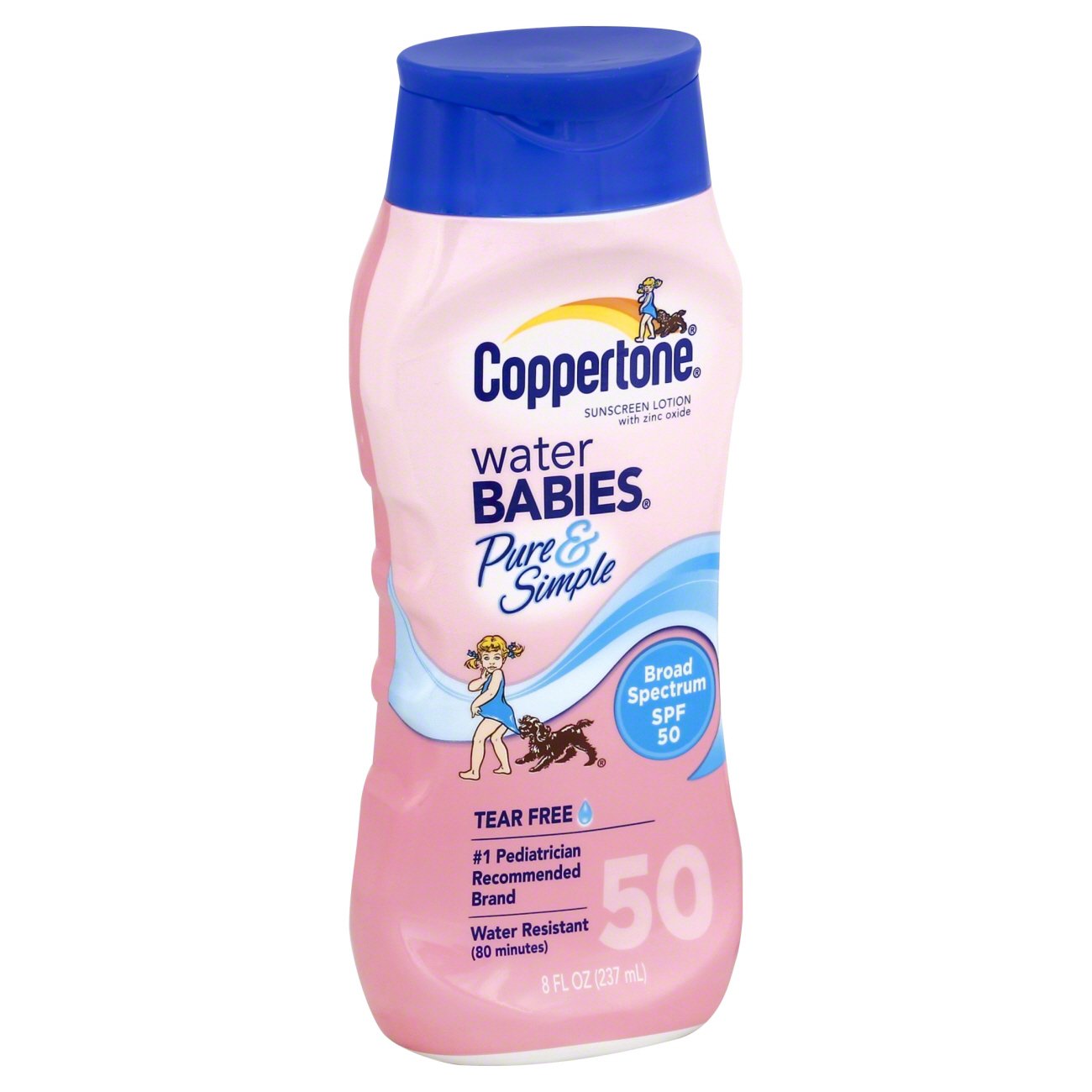 coppertone waterbabies pure & simple sunscreen lotion spf 50
