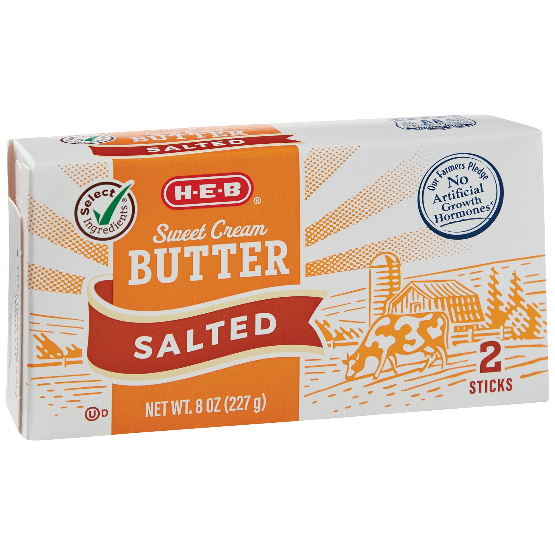HEB Select Ingredients Sweet Cream Salted Butter Sticks Shop Butter