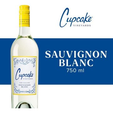 Cupcake Vineyards Sauvignon Blanc New Zealand White Wine, 750 mL