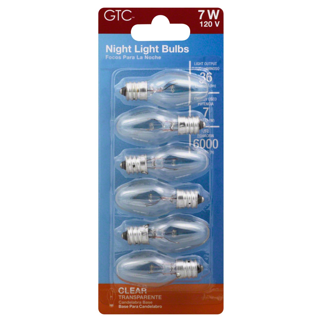 Type b deals 7 watt bulb