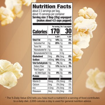 Orville Redenbacher's Naturals Simply Salted Microwave Popcorn, 6 ct