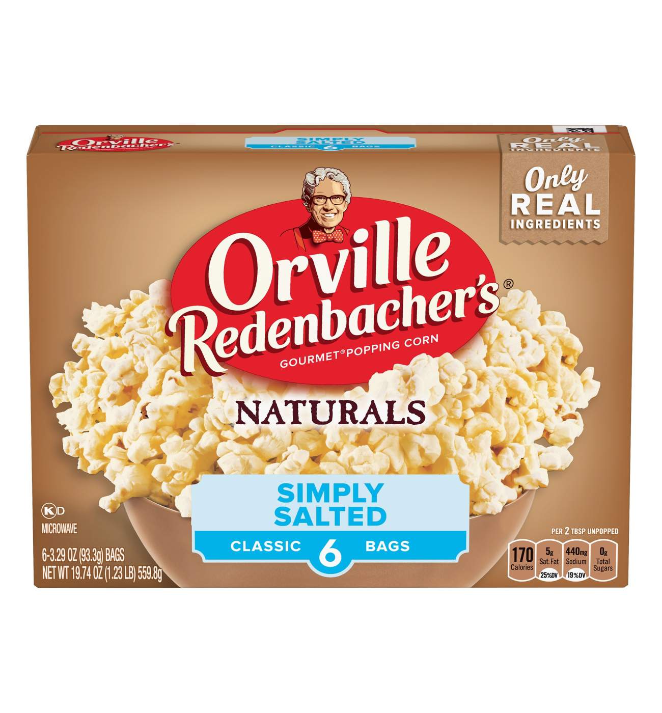 Orville Redenbacher's Naturals Simply Salted Microwave Popcorn; image 1 of 6