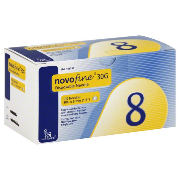 NovoFine Pen Needle 8mm (1/3 in) 30 Gauge Shop Home Health Care at HEB
