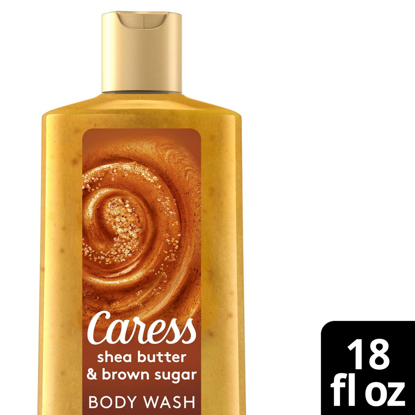 Caress Exfoliating Body Wash - Shea Butter & Brown Sugar; image 2 of 4