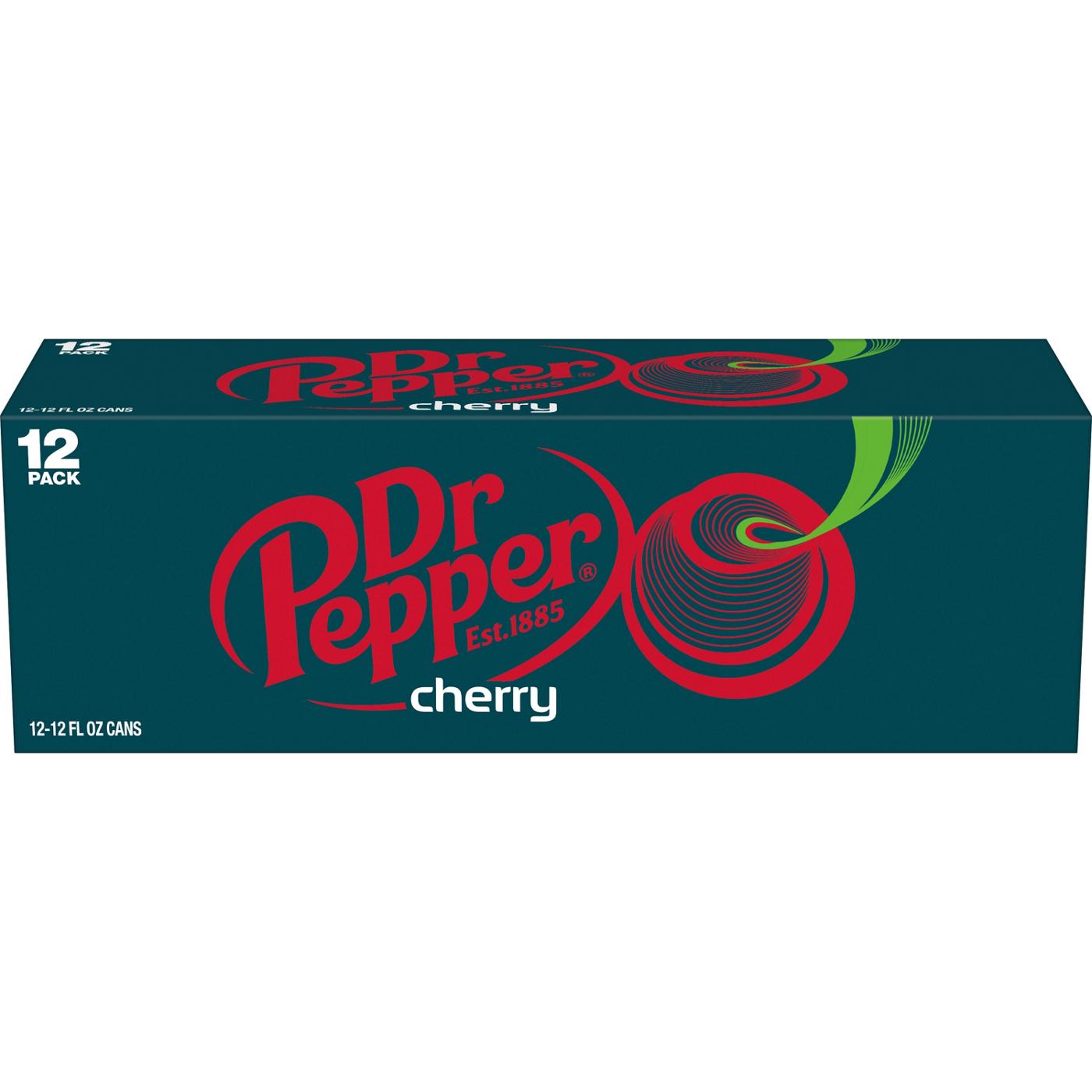 Dr Pepper Cherry Soda 12 oz Cans; image 1 of 7