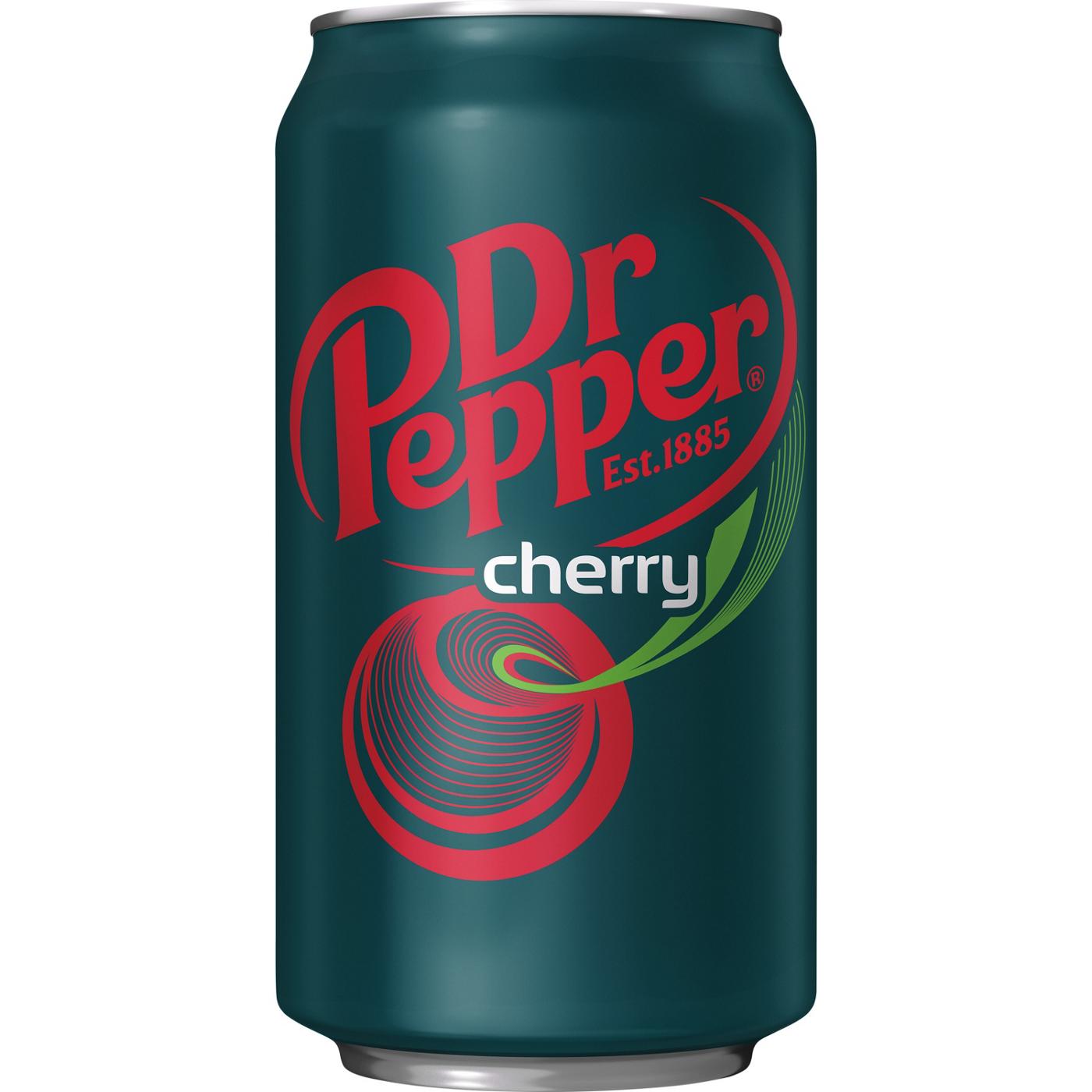 Dr Pepper Cherry Soda 12 oz Cans; image 2 of 7