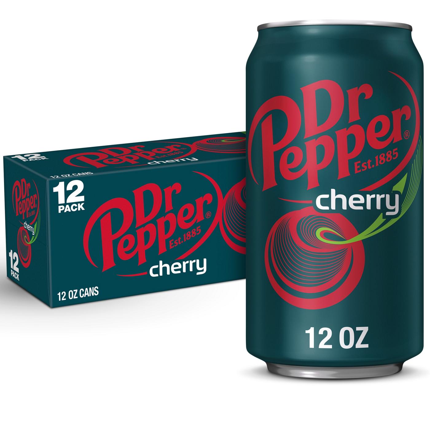 Dr Pepper Cherry Soda 12 oz Cans; image 4 of 7