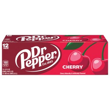 Dr Pepper Cherry Soda 12 pk Cans