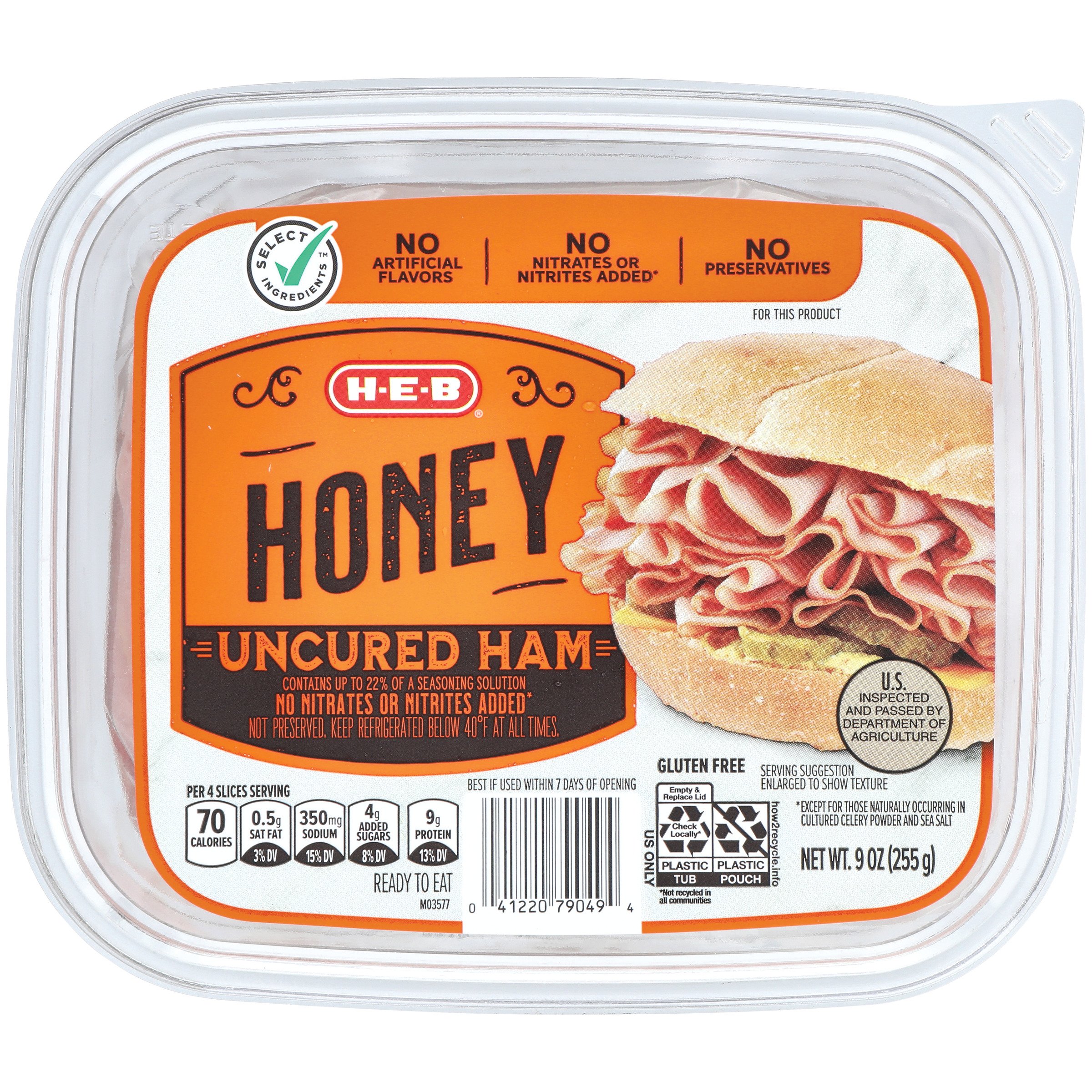 H-E-B Select Ingredients Honey Ham Shaved - Shop Meat At H-E-B