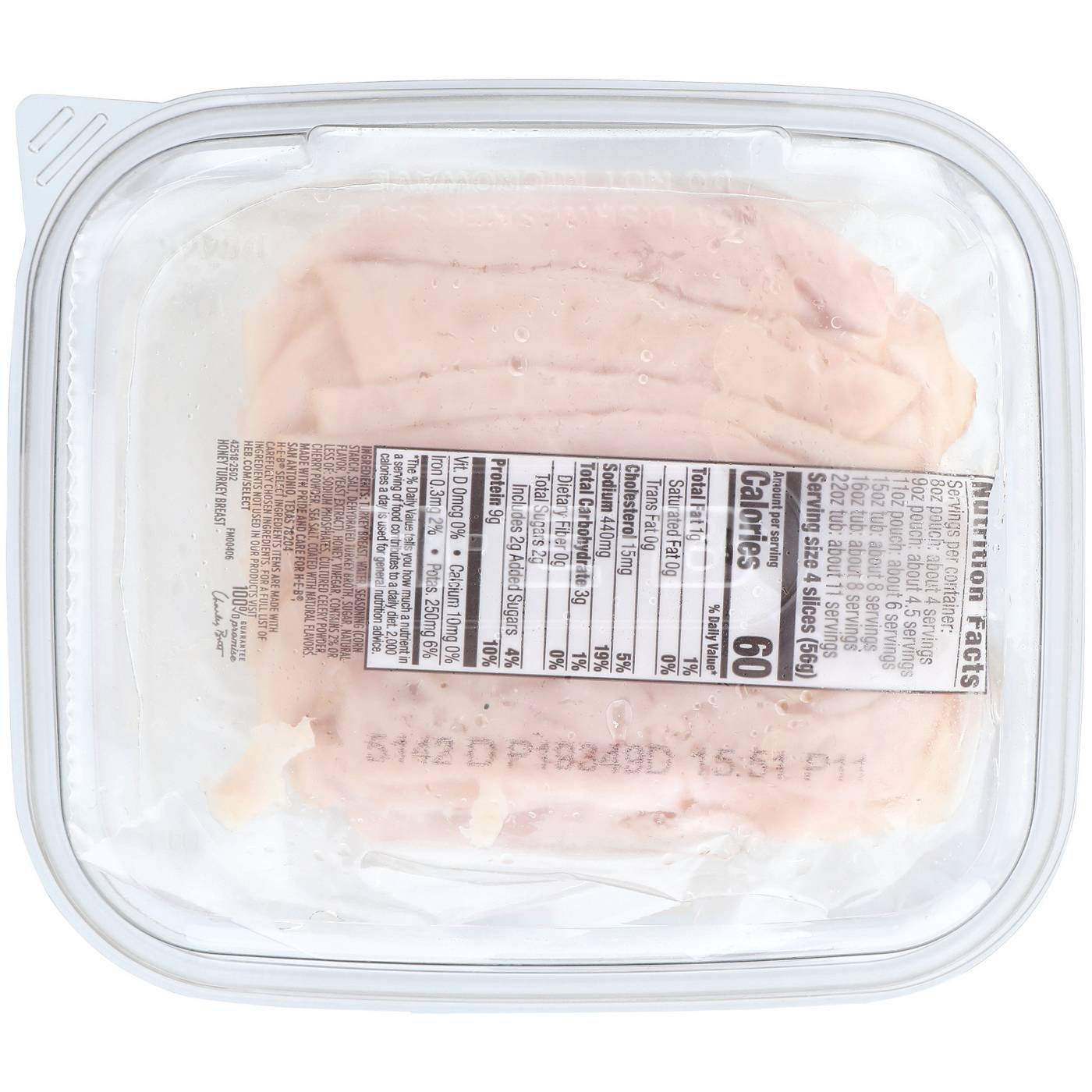 H-E-B Honey Turkey Breast Lunch Meat; image 2 of 2