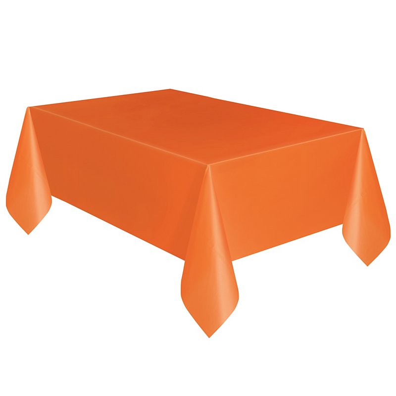 Unique Orange Plastic Table Cover, What Is A Table Cover