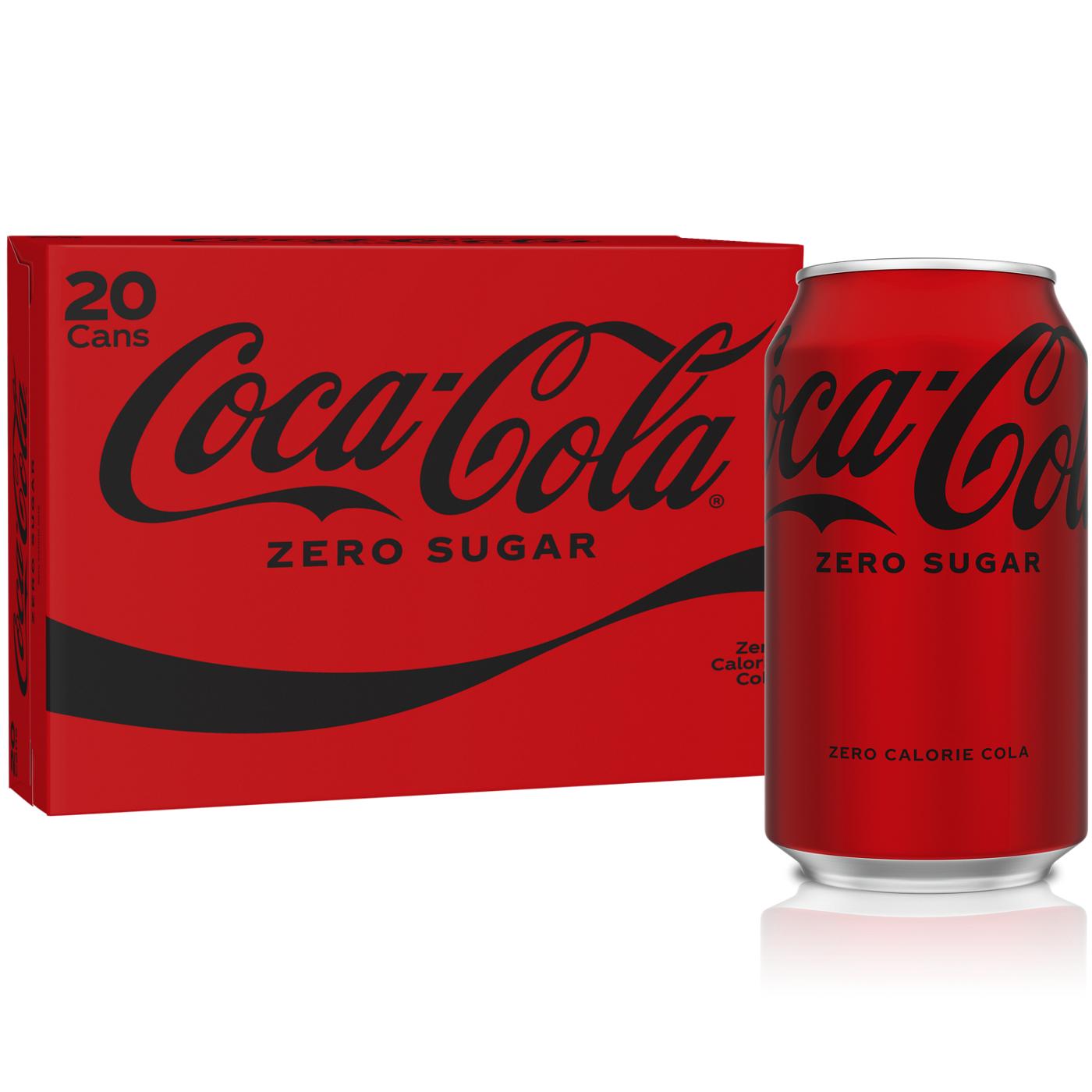 Coca-Cola Zero Sugar Coke 12 oz Cans; image 1 of 6