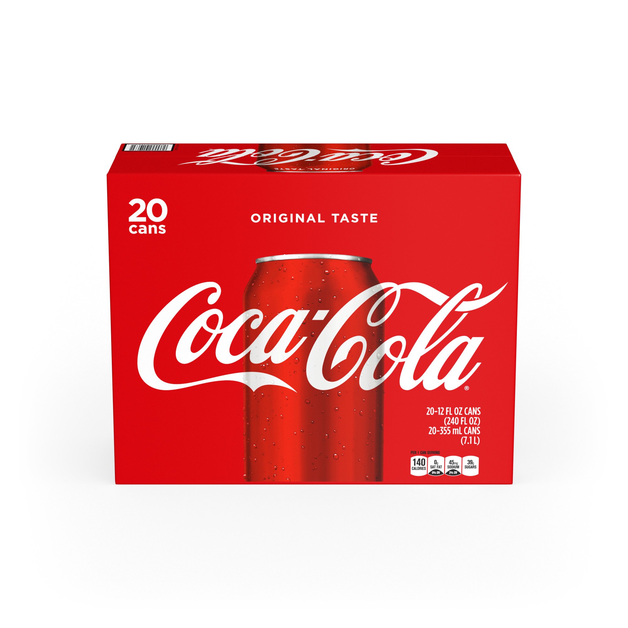 Coca-Cola Soda Soft Drink, 12 Fl Oz (Pack of 20)