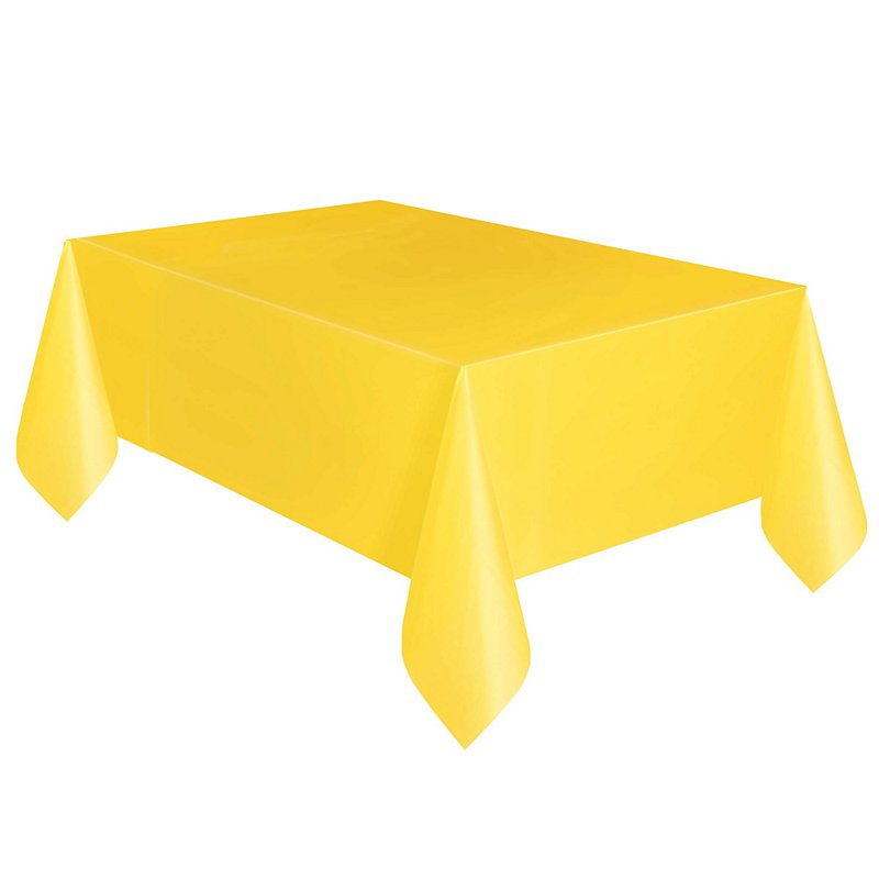 Unique Neon Yellow Plastic Rectangle, Plastic Rectangle Tablecloth