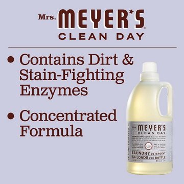 Mrs. Meyer's Clean Day Lavender Scent Concentrated Laundry Detergent, 74 Loads