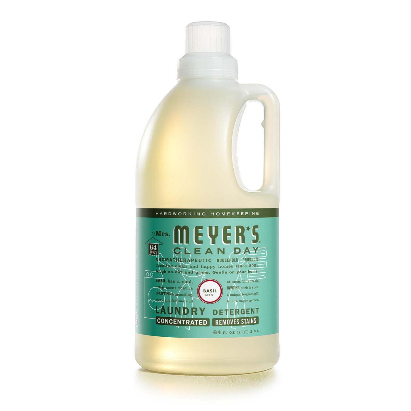 Mrs. Meyer's Clean Day Basil Scent Concentrated Laundry Detergent, 64 Loads; image 1 of 5