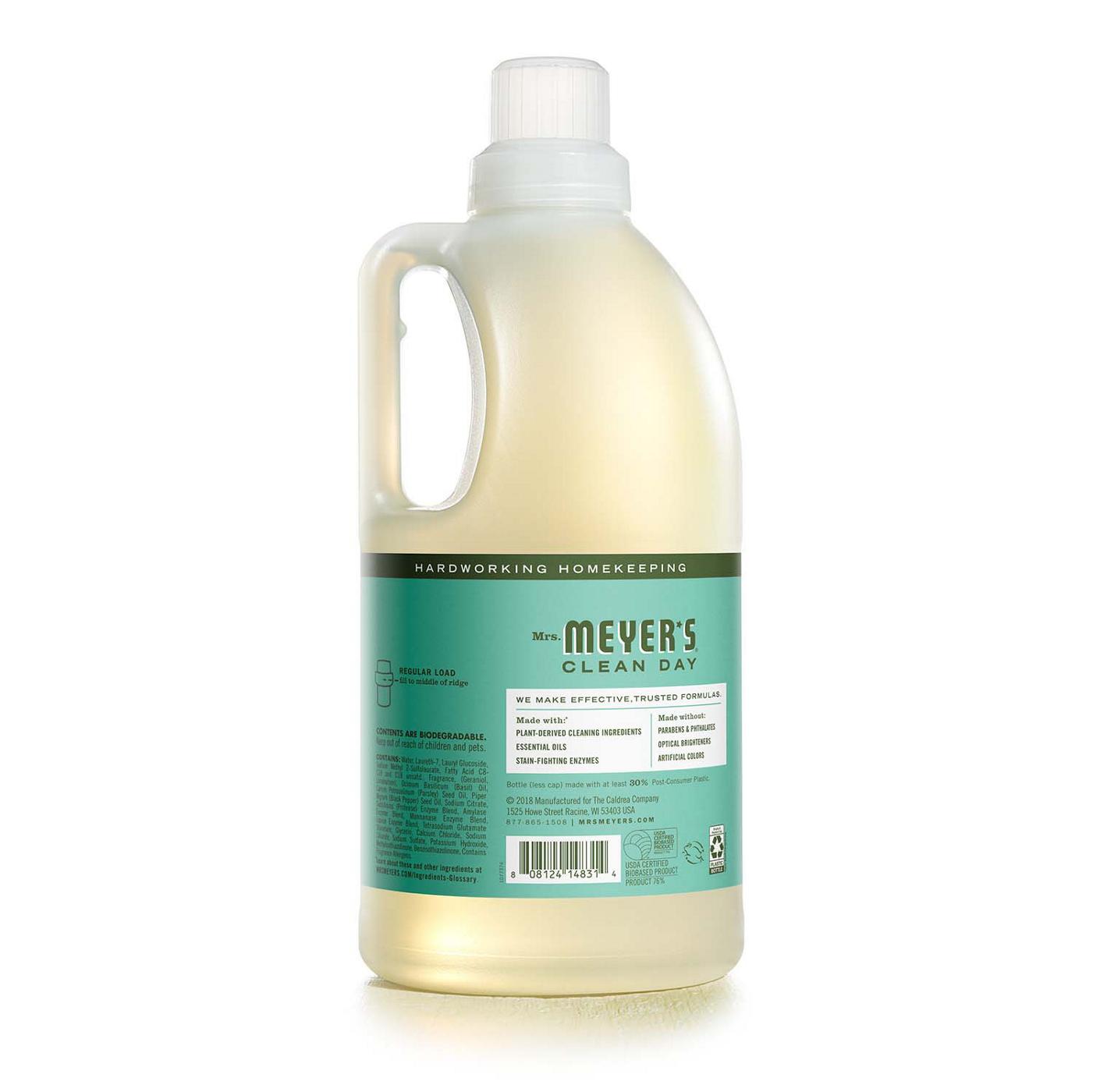 Mrs. Meyer's Clean Day Basil Scent Concentrated Laundry Detergent, 64 Loads; image 3 of 5
