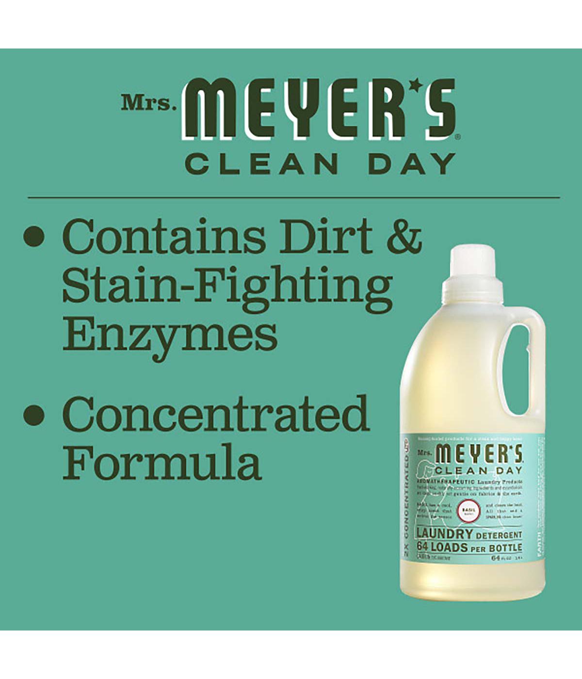 Mrs. Meyer's Clean Day Basil Scent Concentrated Laundry Detergent, 64 Loads; image 5 of 5
