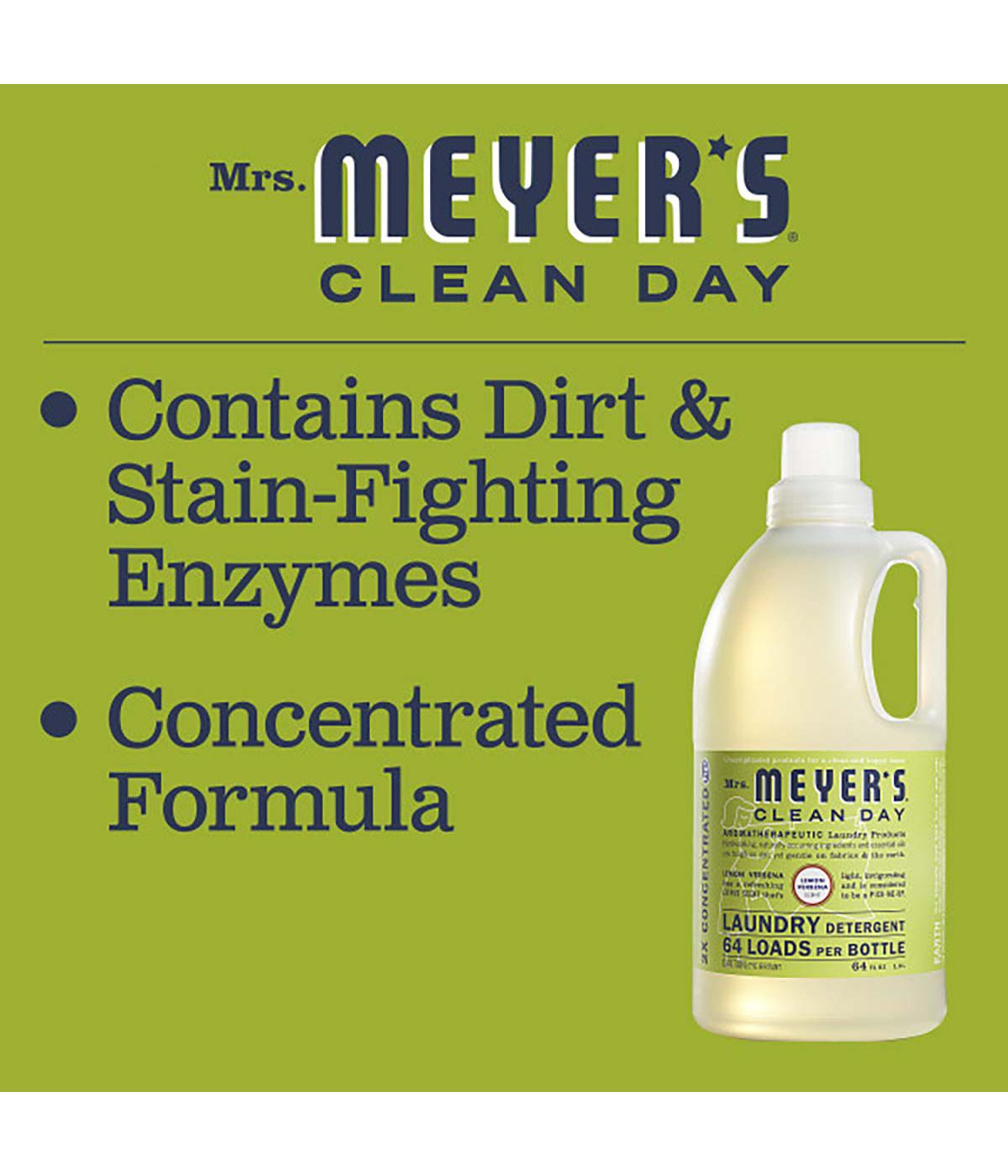 Mrs. Meyer's Clean Day Lemon Verbena Scent Concentrated Laundry Detergent, 64 Loads; image 2 of 5