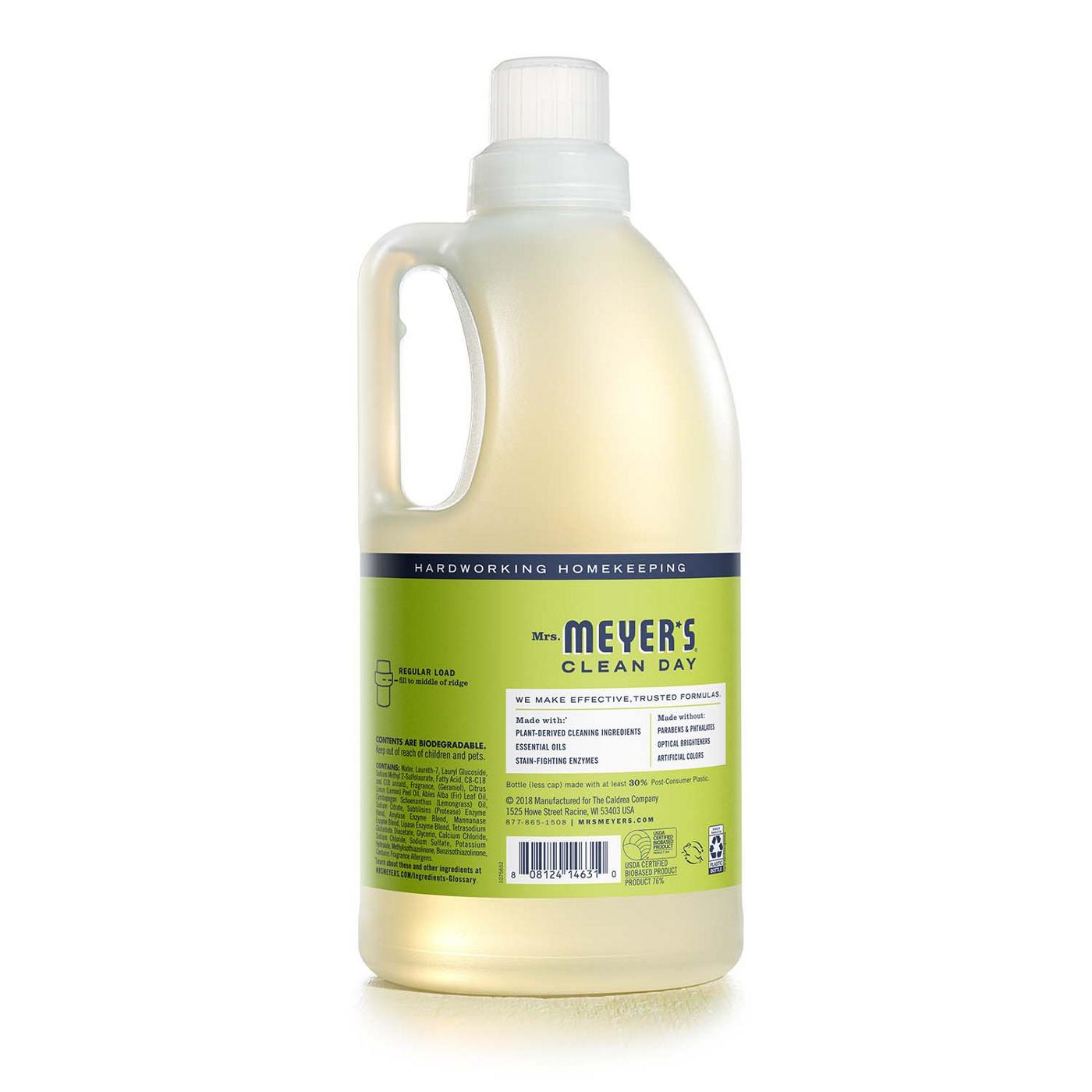 Mrs. Meyer's Clean Day Lemon Verbena Scent Concentrated Laundry Detergent, 64 Loads; image 4 of 5