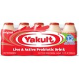 Yakult Non Fat Cultured Probiotic Drink 5 ct Bottles, 2.7 oz