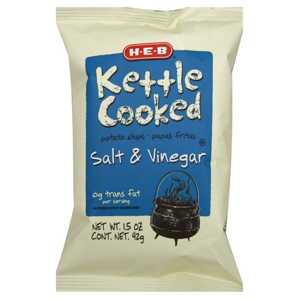 HEB Kettle Cooked Salt & Vinegar Potato Chips Shop Ready Meals