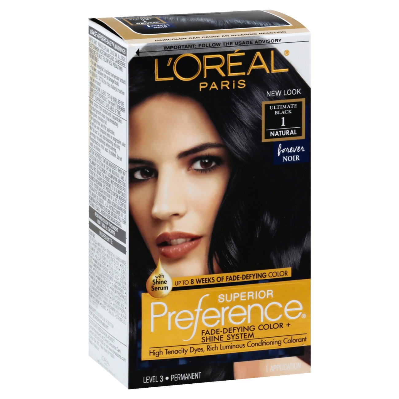 L'Oréal Paris Superior Preference Permanent Hair Color,  Ultimate Black  - Shop Hair Care at H-E-B