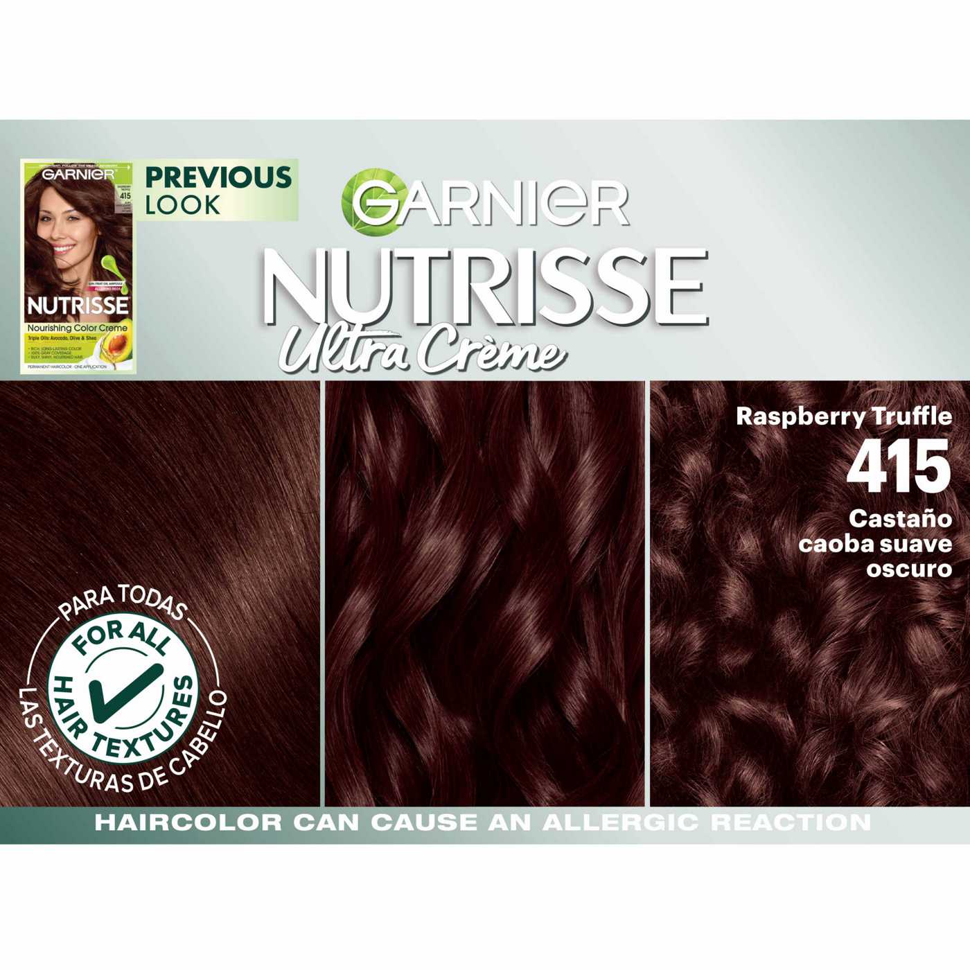 Garnier Nutrisse Nourishing Hair Color Creme - 415 Soft Mahogany Drk Brown (Raspberry Truffle); image 16 of 16