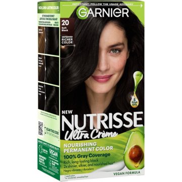 Garnier Nutrisse Nourishing Hair Color Creme - 20 Soft Black (Black Tea)