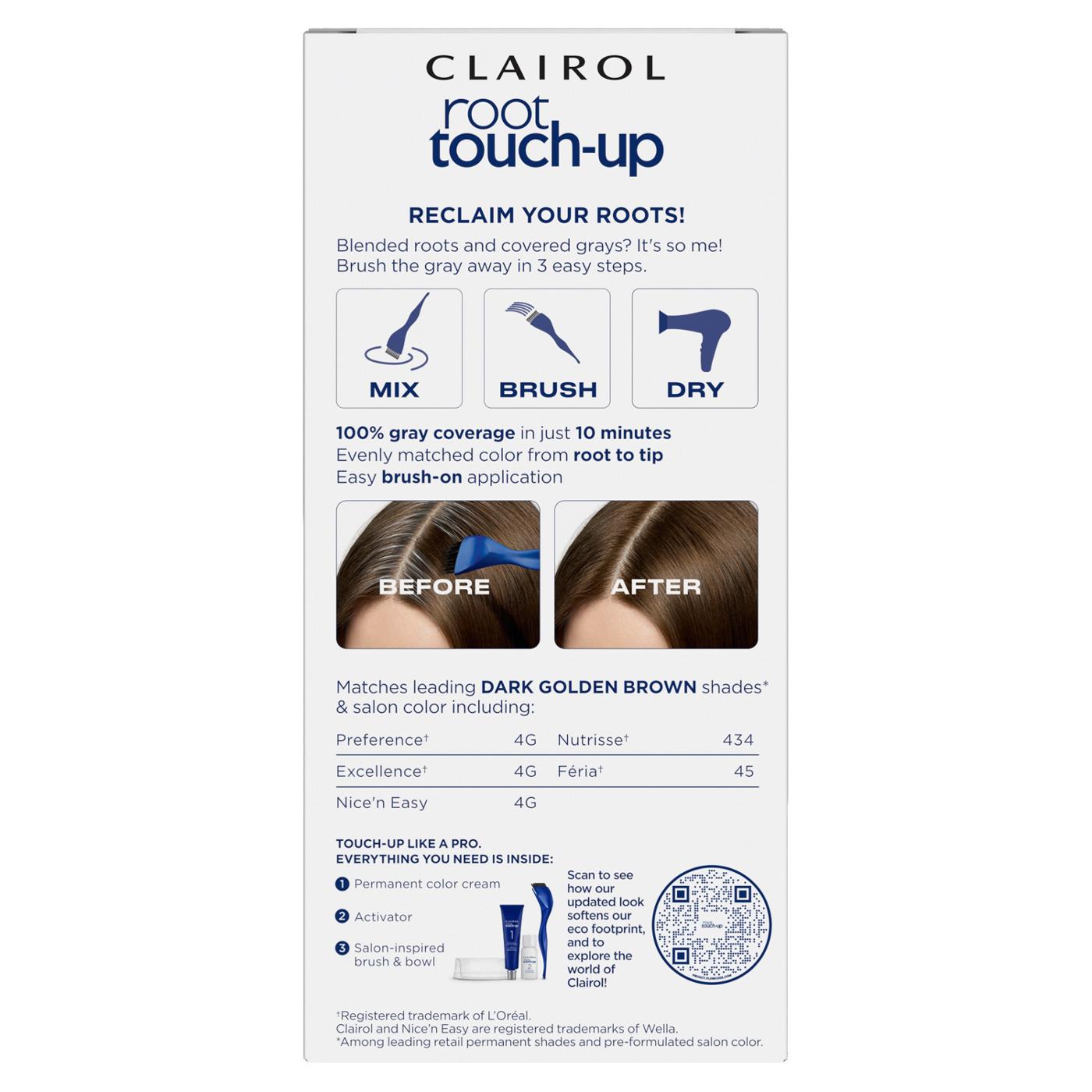 Clairol Nice 'N Easy Root Touch-Up Hair Color - 4G Dark Golden Brown; image 7 of 9