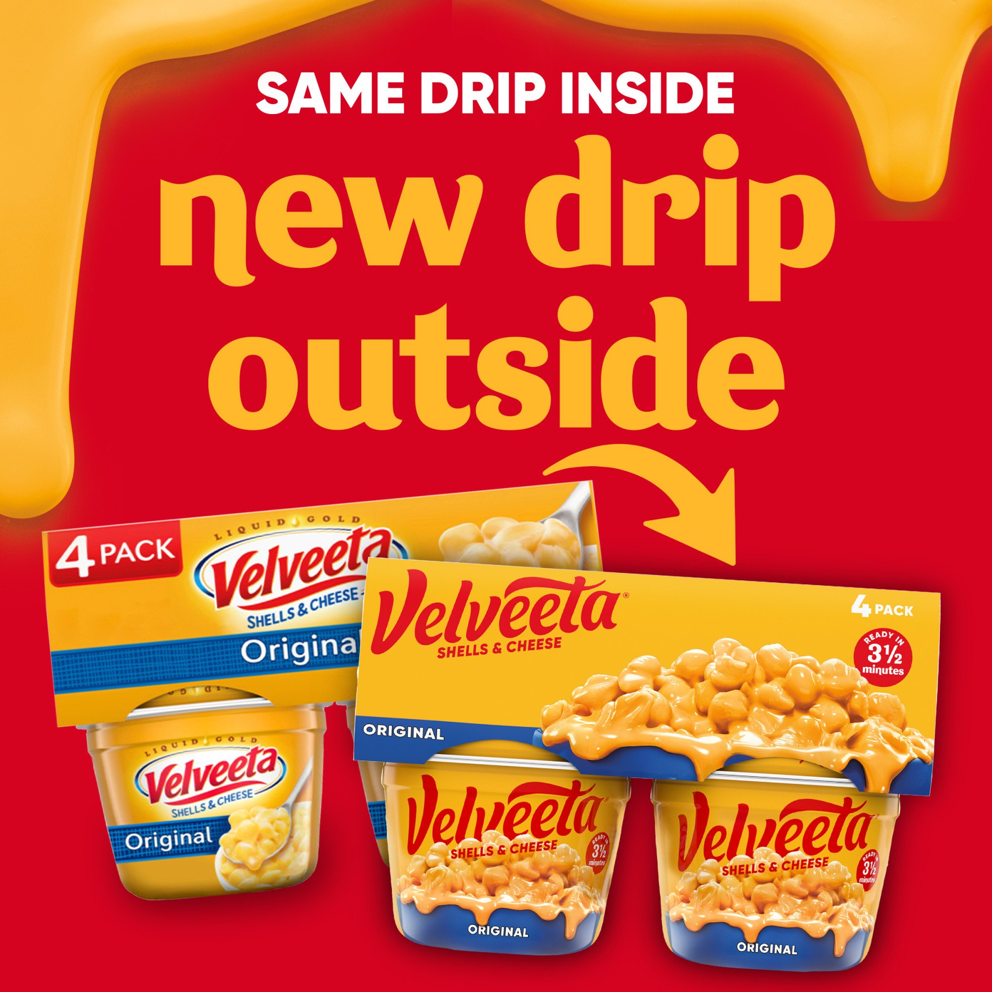 Velveeta Original Shells & Cheese Big Cup - Shop Pantry Meals at H-E-B