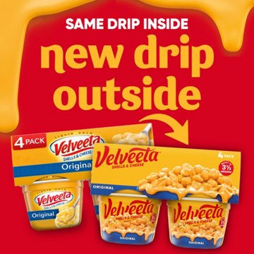Velveeta Original Shells and Cheese Cups, 4 ct