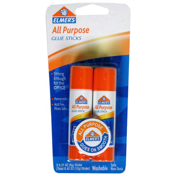 Elmer S All Purpose Glue Stick 2 Ct Shop Glue At H E B