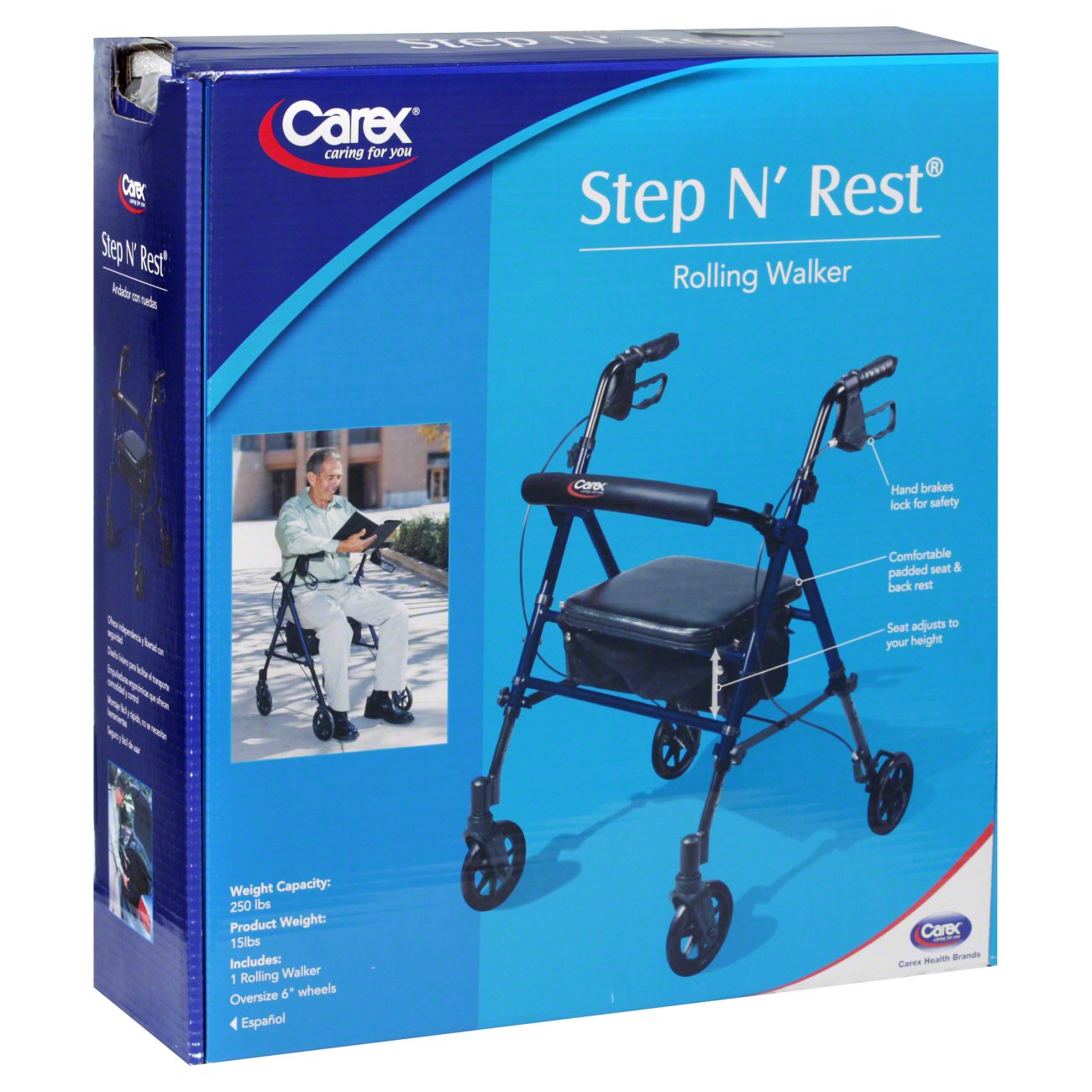 Carex Step N' Rest Rolling Walker Shop at HEB