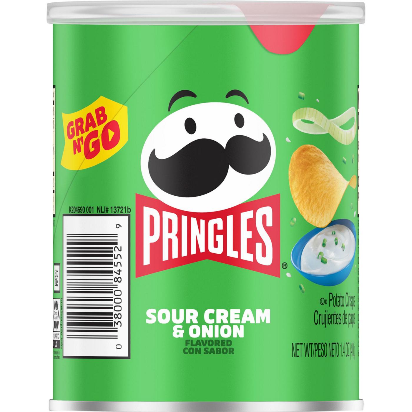 Pringles Sour Cream and Onion Potato Crisps Chips; image 1 of 5